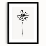 Bohemian Wall Art | Minimalist Floral Line Drawing | Nature-Inspired Art