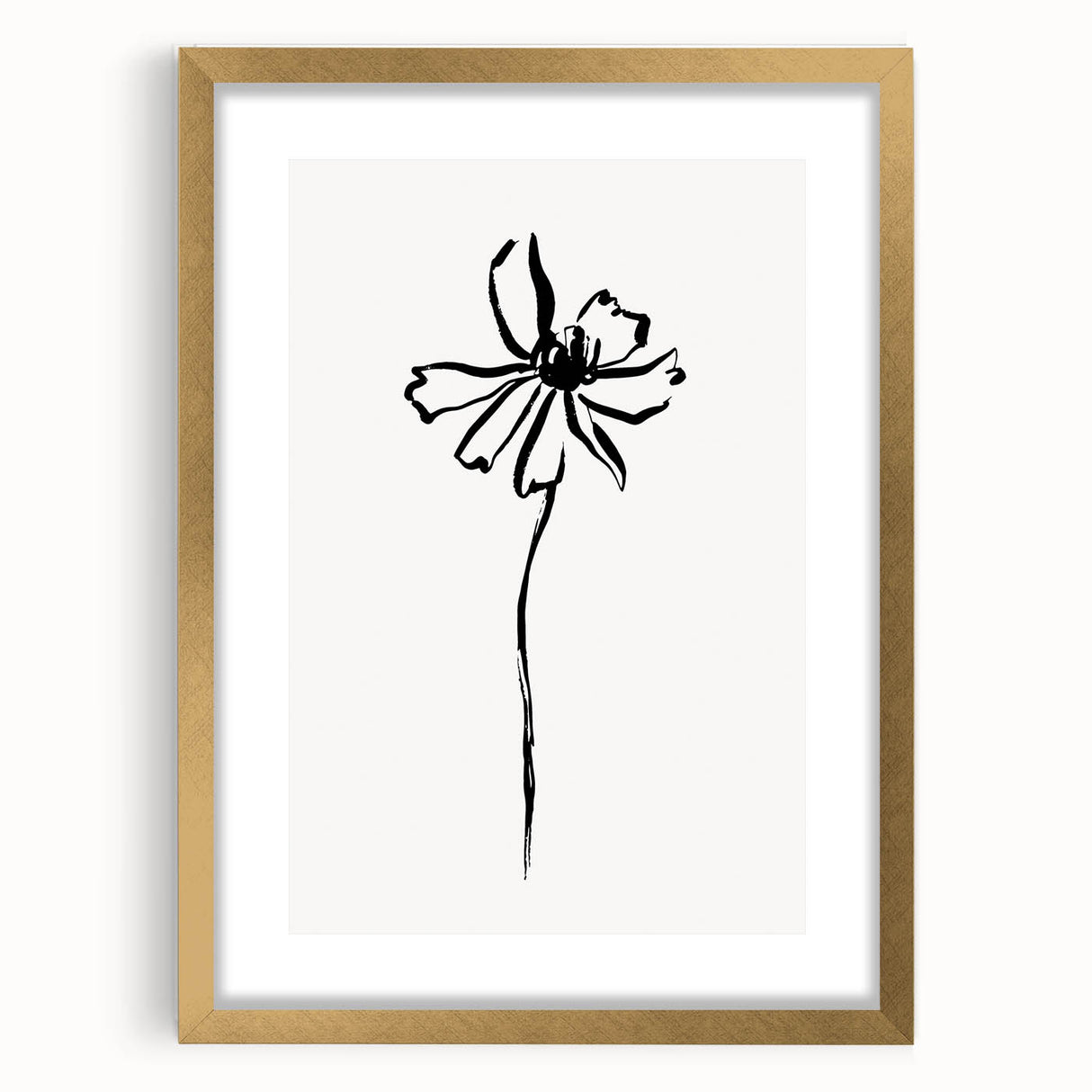 Bohemian Wall Art | Minimalist Floral Line Drawing | Nature-Inspired Art