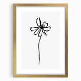 Bohemian Wall Art | Minimalist Floral Line Drawing | Nature-Inspired Art