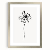 Bohemian Wall Art | Minimalist Floral Line Drawing | Nature-Inspired Art