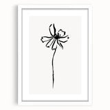 Bohemian Wall Art | Minimalist Floral Line Drawing | Nature-Inspired Art