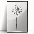 Bohemian Wall Art | Minimalist Floral Line Drawing | Nature-Inspired Art