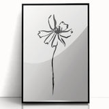Bohemian Wall Art | Minimalist Floral Line Drawing | Nature-Inspired Art