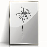 Bohemian Wall Art | Minimalist Floral Line Drawing | Nature-Inspired Art