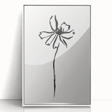Bohemian Wall Art | Minimalist Floral Line Drawing | Nature-Inspired Art