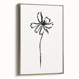 Bohemian Wall Art | Minimalist Floral Line Drawing | Nature-Inspired Art