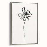 Bohemian Wall Art | Minimalist Floral Line Drawing | Nature-Inspired Art
