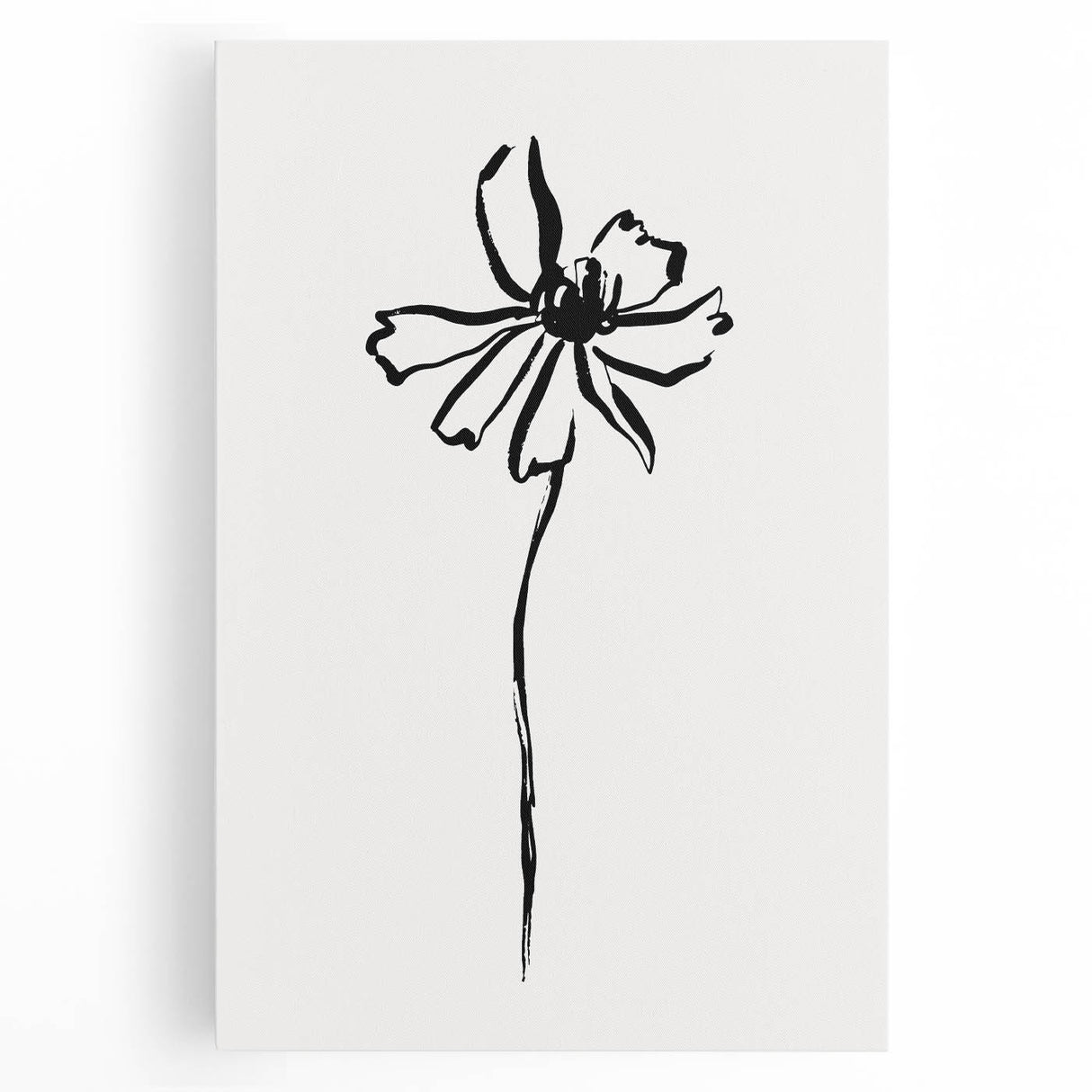 Bohemian Wall Art | Minimalist Floral Line Drawing | Nature-Inspired Art