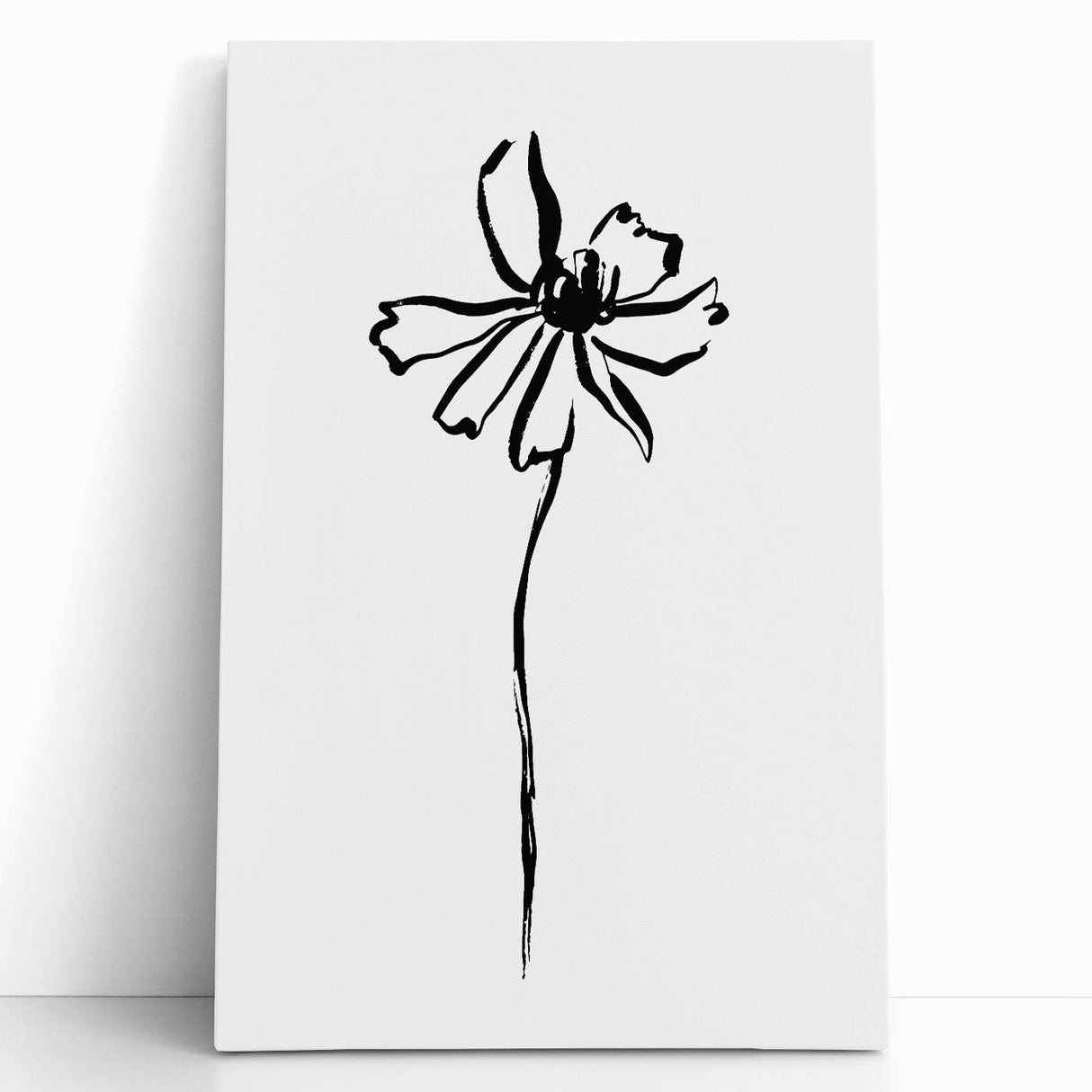 Bohemian Wall Art | Minimalist Floral Line Drawing | Nature-Inspired Art