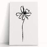 Bohemian Wall Art | Minimalist Floral Line Drawing | Nature-Inspired Art