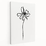 Bohemian Wall Art | Minimalist Floral Line Drawing | Nature-Inspired Art