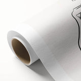 Boho Decor Canvas - Bold Minimalist Revolver Line Art Bohemian Wall Art