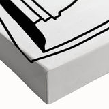 Bohemian Wall Art - Minimalist Line Art of Open Book and Glasses Canvas
