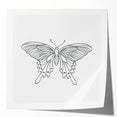 Bohemian Wall Art | Butterfly Boho Decor Canvas | Eclectic Art Print