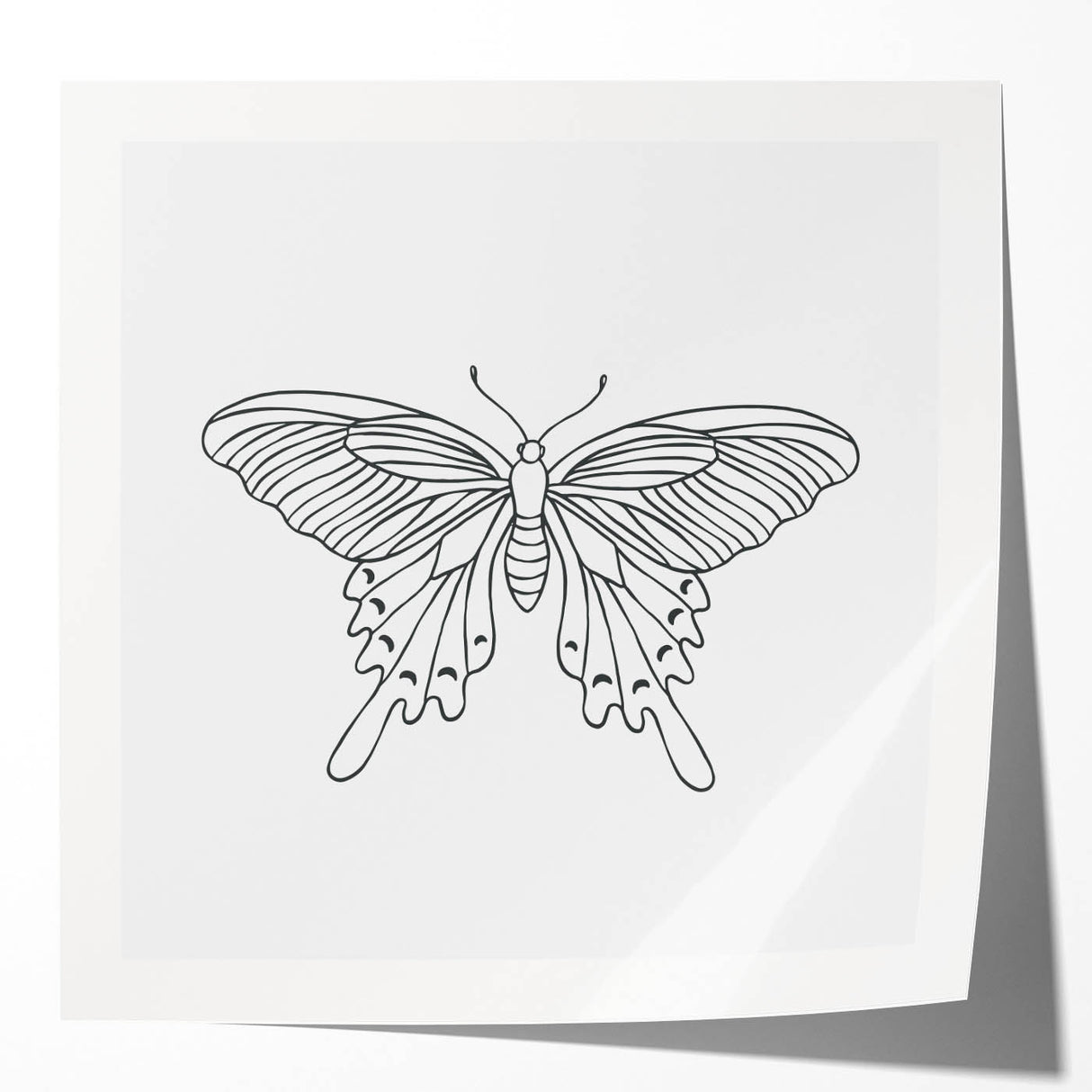 Bohemian Wall Art | Butterfly Boho Decor Canvas | Eclectic Art Print