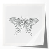 Bohemian Wall Art | Butterfly Boho Decor Canvas | Eclectic Art Print