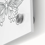 Bohemian Wall Art | Butterfly Boho Decor Canvas | Eclectic Art Print