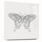 Bohemian Wall Art | Butterfly Boho Decor Canvas | Eclectic Art Print