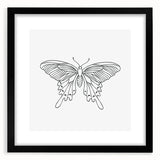 Bohemian Wall Art | Butterfly Boho Decor Canvas | Eclectic Art Print