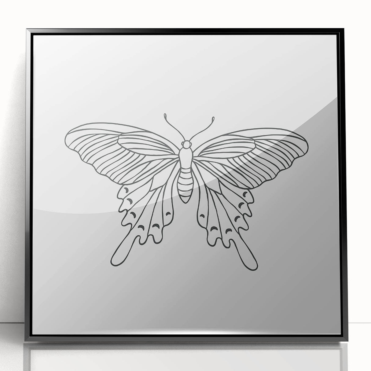 Bohemian Wall Art | Butterfly Boho Decor Canvas | Eclectic Art Print