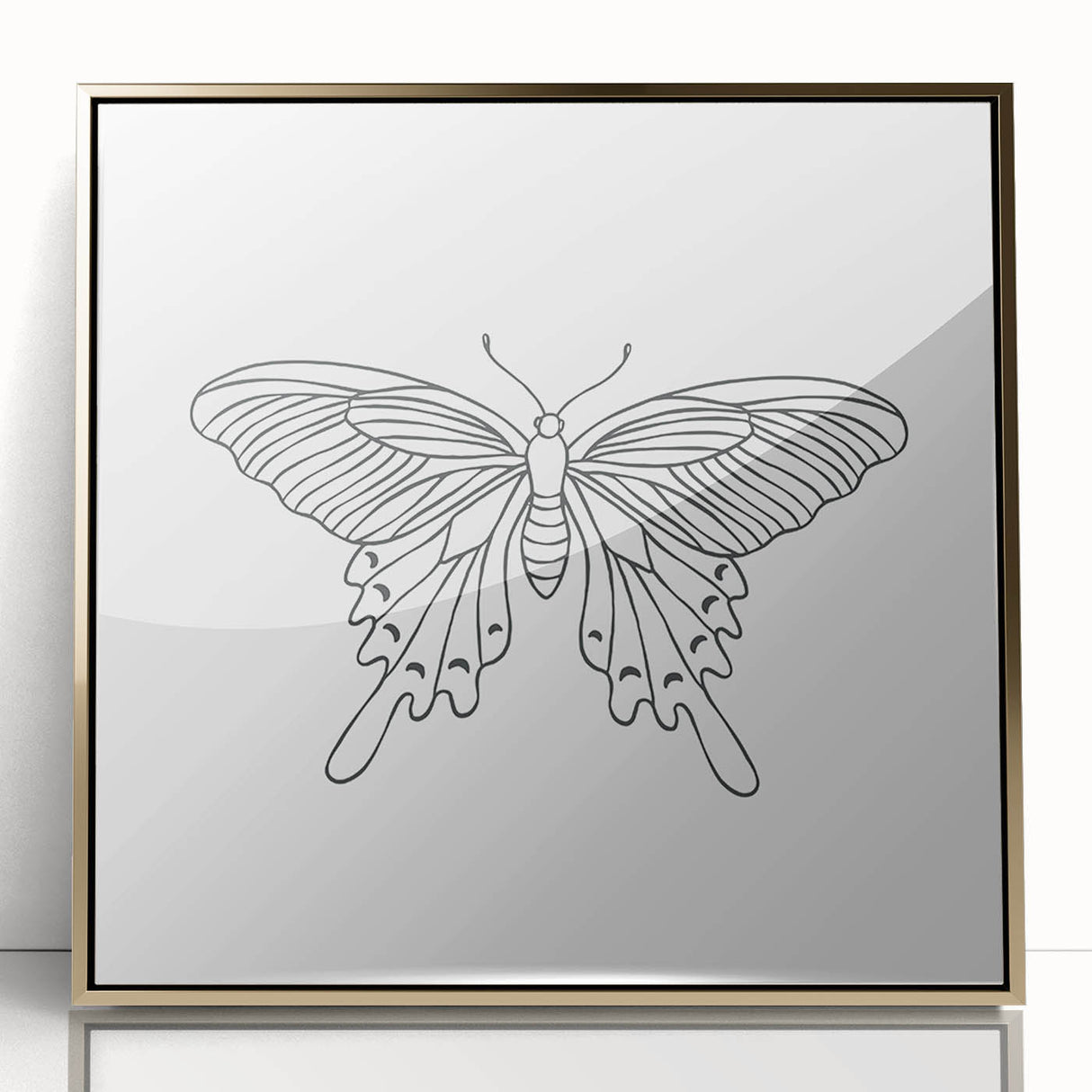 Bohemian Wall Art | Butterfly Boho Decor Canvas | Eclectic Art Print