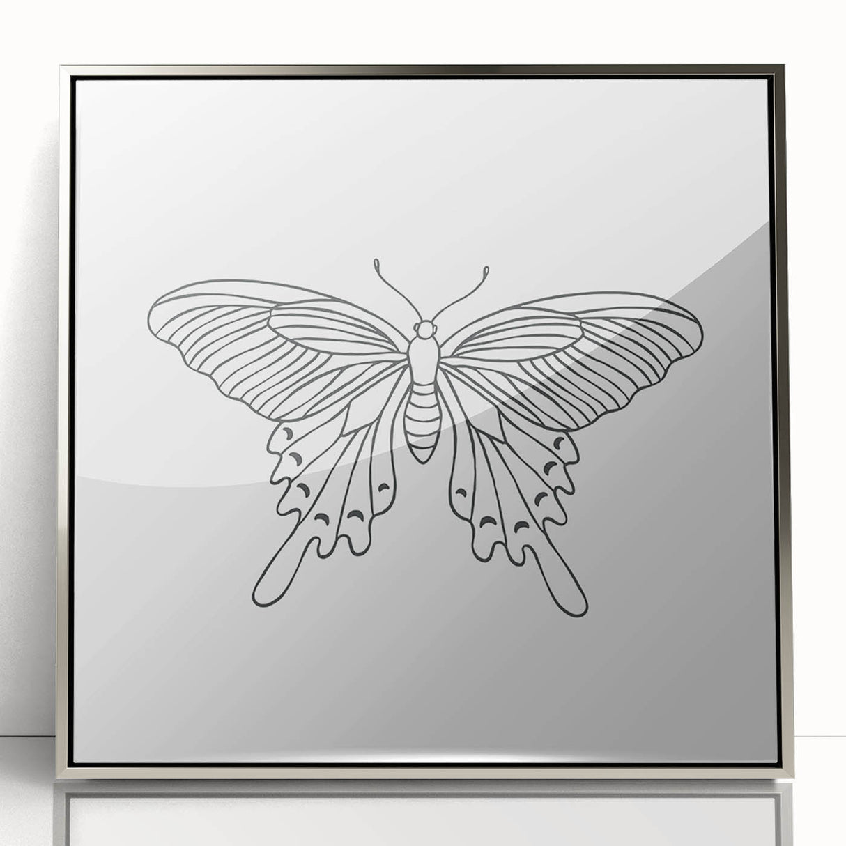 Bohemian Wall Art | Butterfly Boho Decor Canvas | Eclectic Art Print