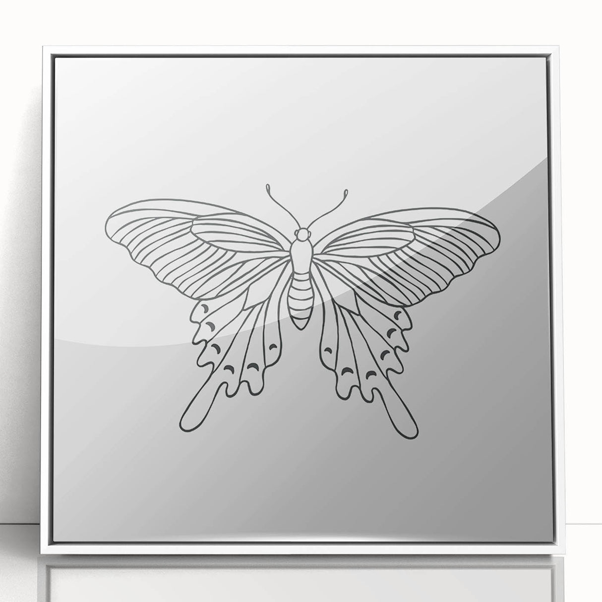 Bohemian Wall Art | Butterfly Boho Decor Canvas | Eclectic Art Print