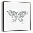 Bohemian Wall Art | Butterfly Boho Decor Canvas | Eclectic Art Print