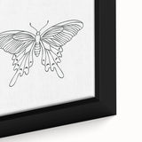 Bohemian Wall Art | Butterfly Boho Decor Canvas | Eclectic Art Print