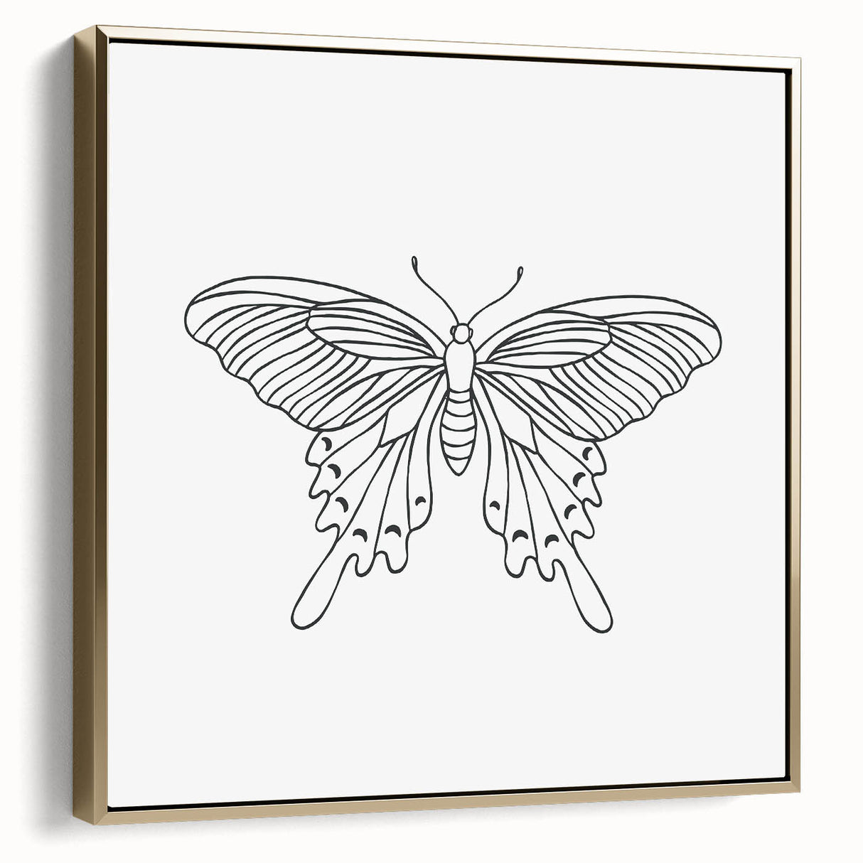 Bohemian Wall Art | Butterfly Boho Decor Canvas | Eclectic Art Print
