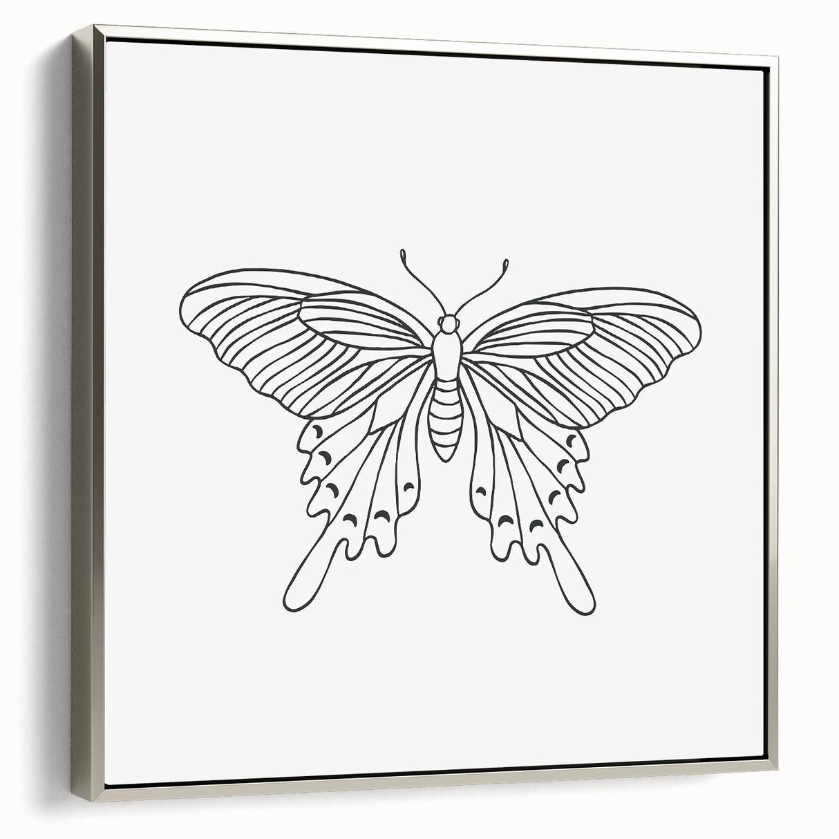 Bohemian Wall Art | Butterfly Boho Decor Canvas | Eclectic Art Print