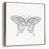 Bohemian Wall Art | Butterfly Boho Decor Canvas | Eclectic Art Print