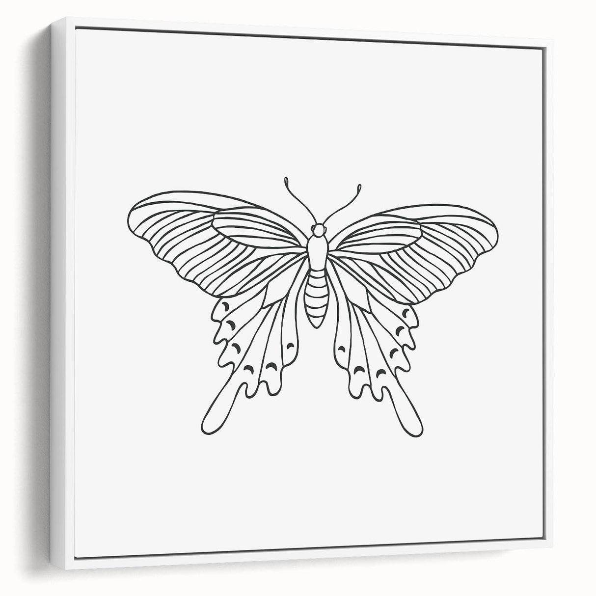 Bohemian Wall Art | Butterfly Boho Decor Canvas | Eclectic Art Print