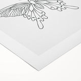 Bohemian Wall Art | Butterfly Boho Decor Canvas | Eclectic Art Print