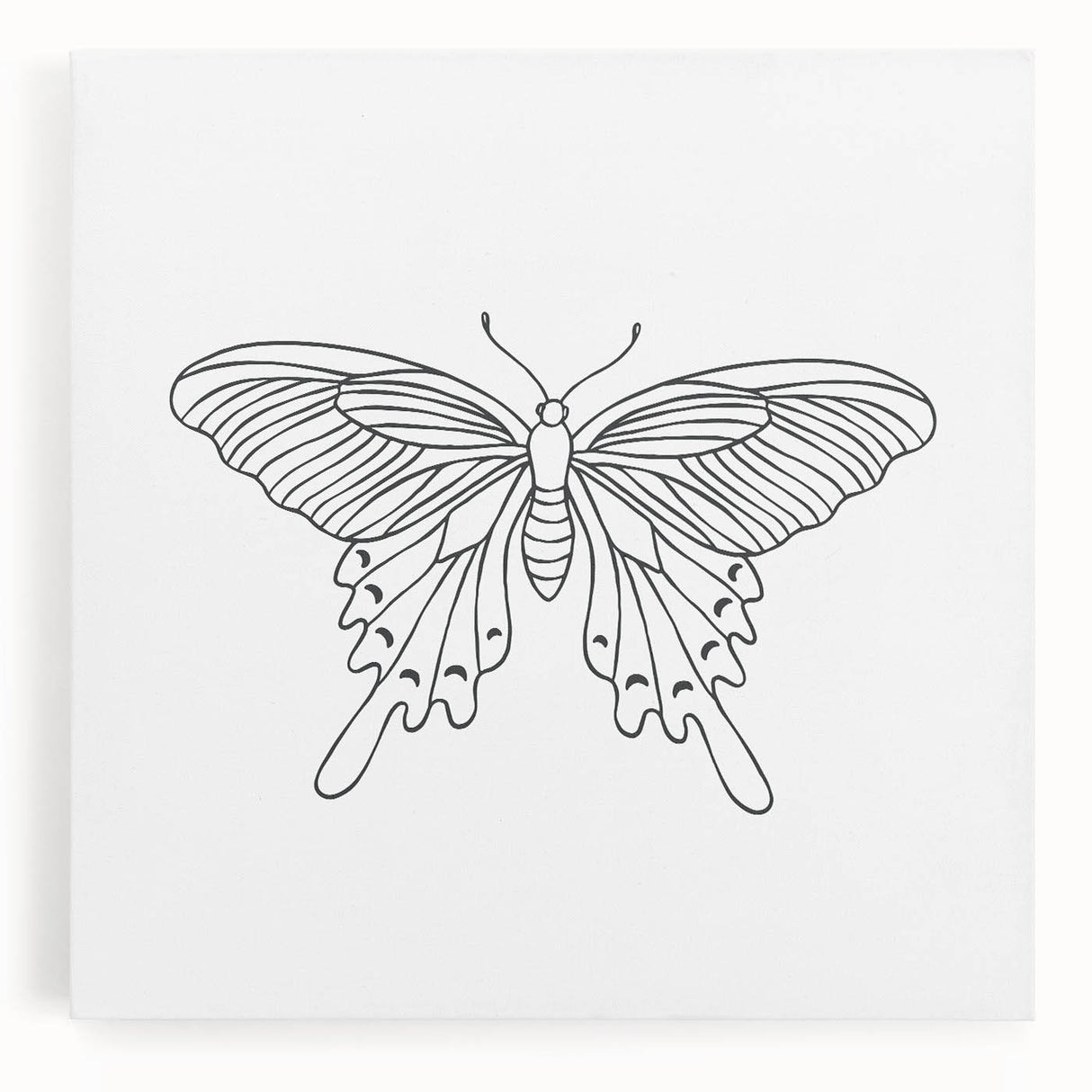 Bohemian Wall Art | Butterfly Boho Decor Canvas | Eclectic Art Print