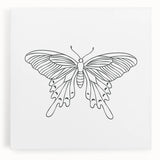 Bohemian Wall Art | Butterfly Boho Decor Canvas | Eclectic Art Print