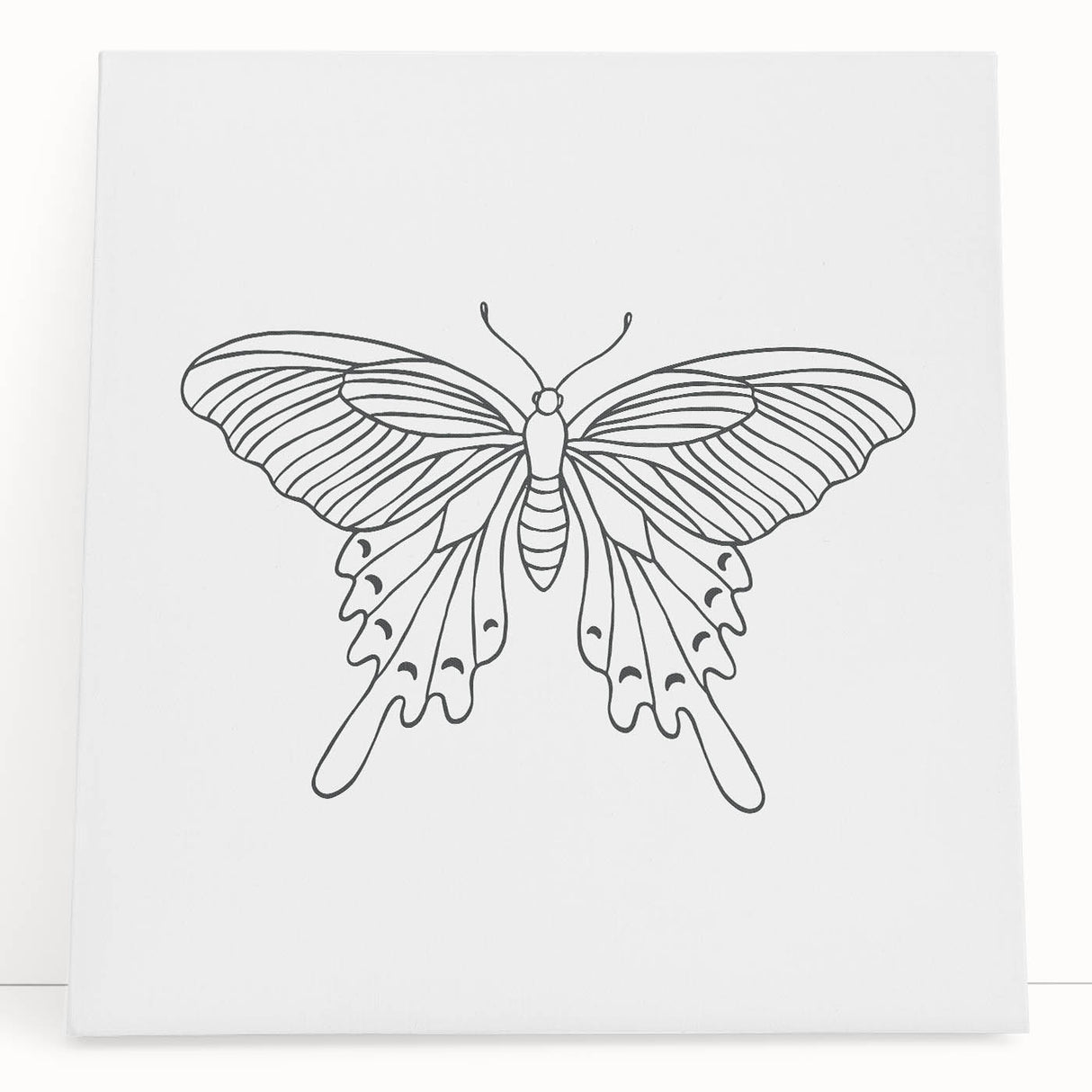 Bohemian Wall Art | Butterfly Boho Decor Canvas | Eclectic Art Print
