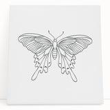Bohemian Wall Art | Butterfly Boho Decor Canvas | Eclectic Art Print