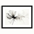 Bohemian Wall Art - Abstract Black and White Floral Boho Canvas Decor