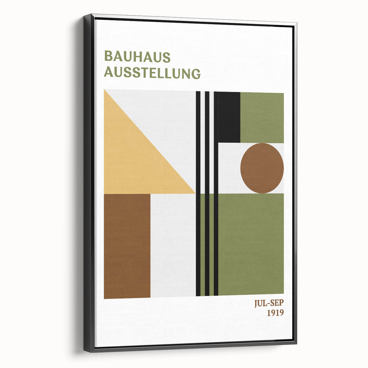 Bohemian Wall Art | Bauhaus Exhibition Boho Decor Canvas | Eclectic Print