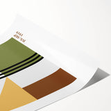 Bohemian Wall Art | Bauhaus Exhibition Boho Decor Canvas | Eclectic Print