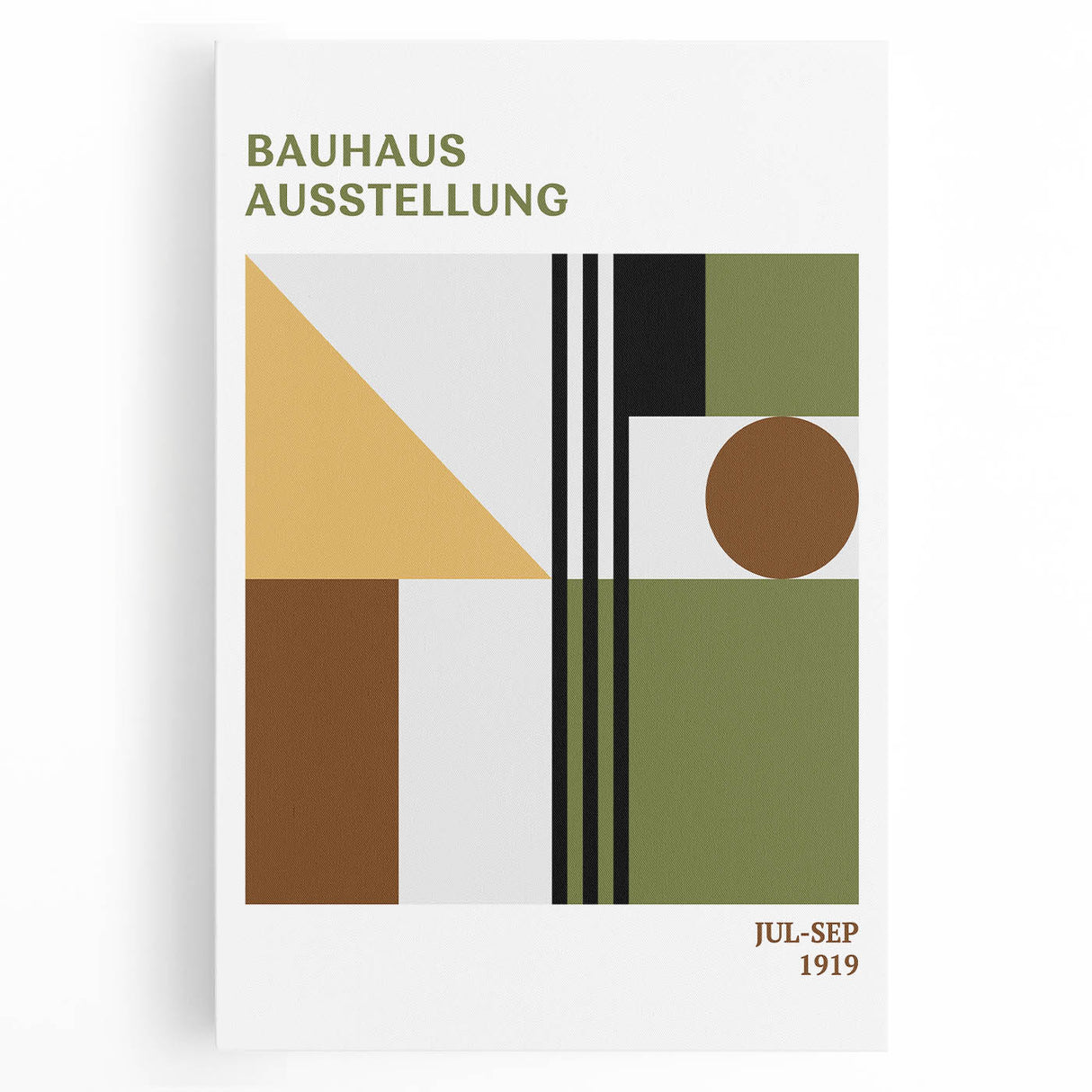 Bohemian Wall Art | Bauhaus Exhibition Boho Decor Canvas | Eclectic Print