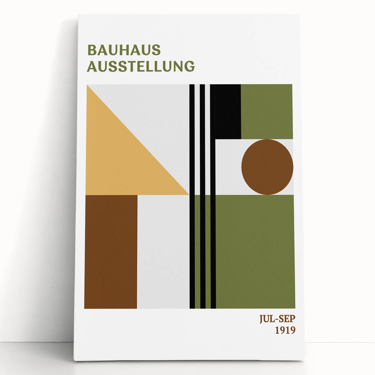Bohemian Wall Art | Bauhaus Exhibition Boho Decor Canvas | Eclectic Print