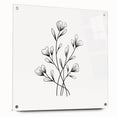 Bohemian Wall Art | Minimalist Floral Boho Decor Canvas | Eclectic Art Print