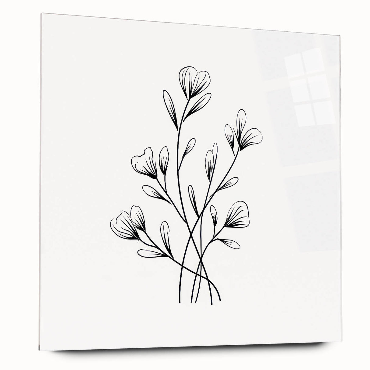 Bohemian Wall Art | Minimalist Floral Boho Decor Canvas | Eclectic Art Print