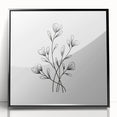 Bohemian Wall Art | Minimalist Floral Boho Decor Canvas | Eclectic Art Print