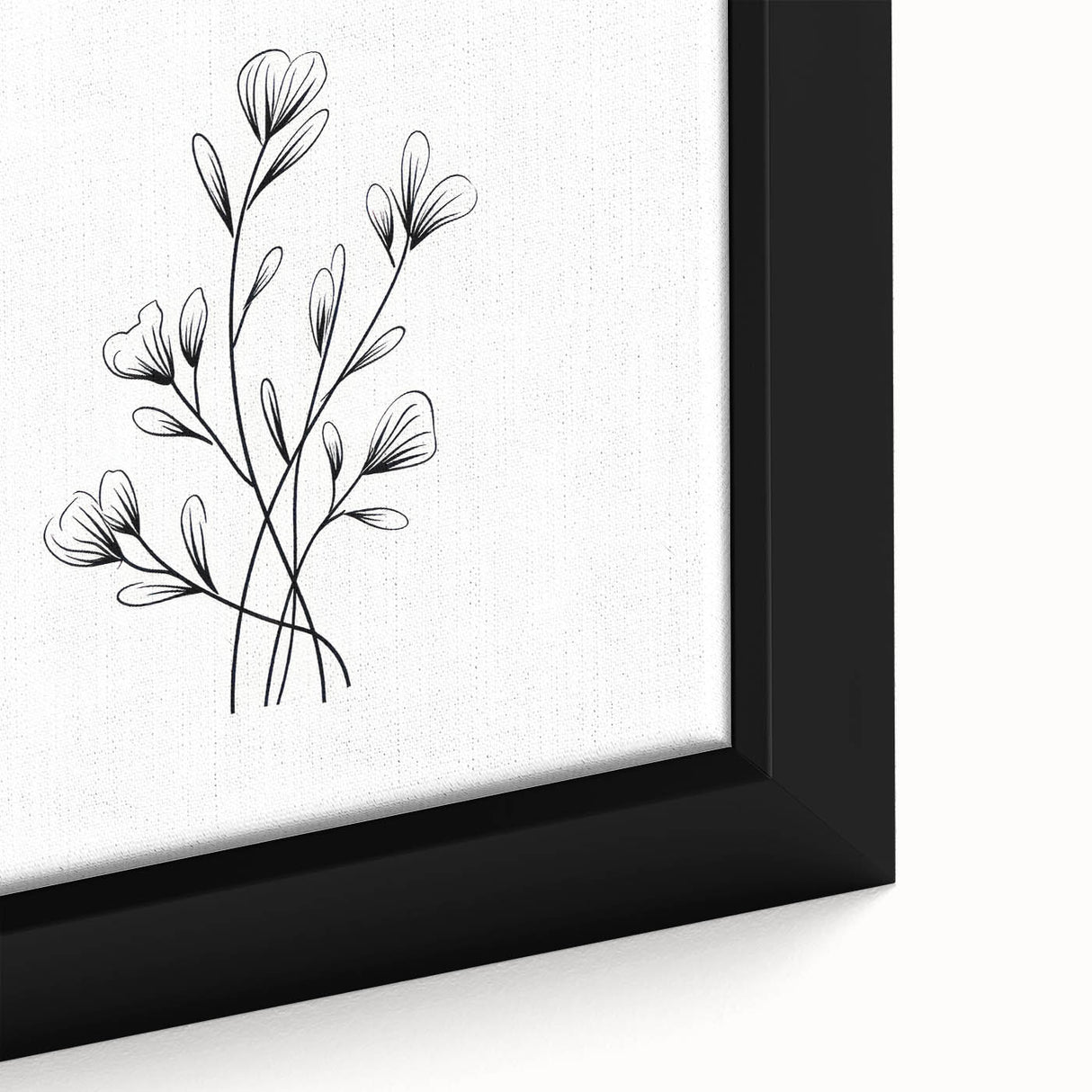 Bohemian Wall Art | Minimalist Floral Boho Decor Canvas | Eclectic Art Print