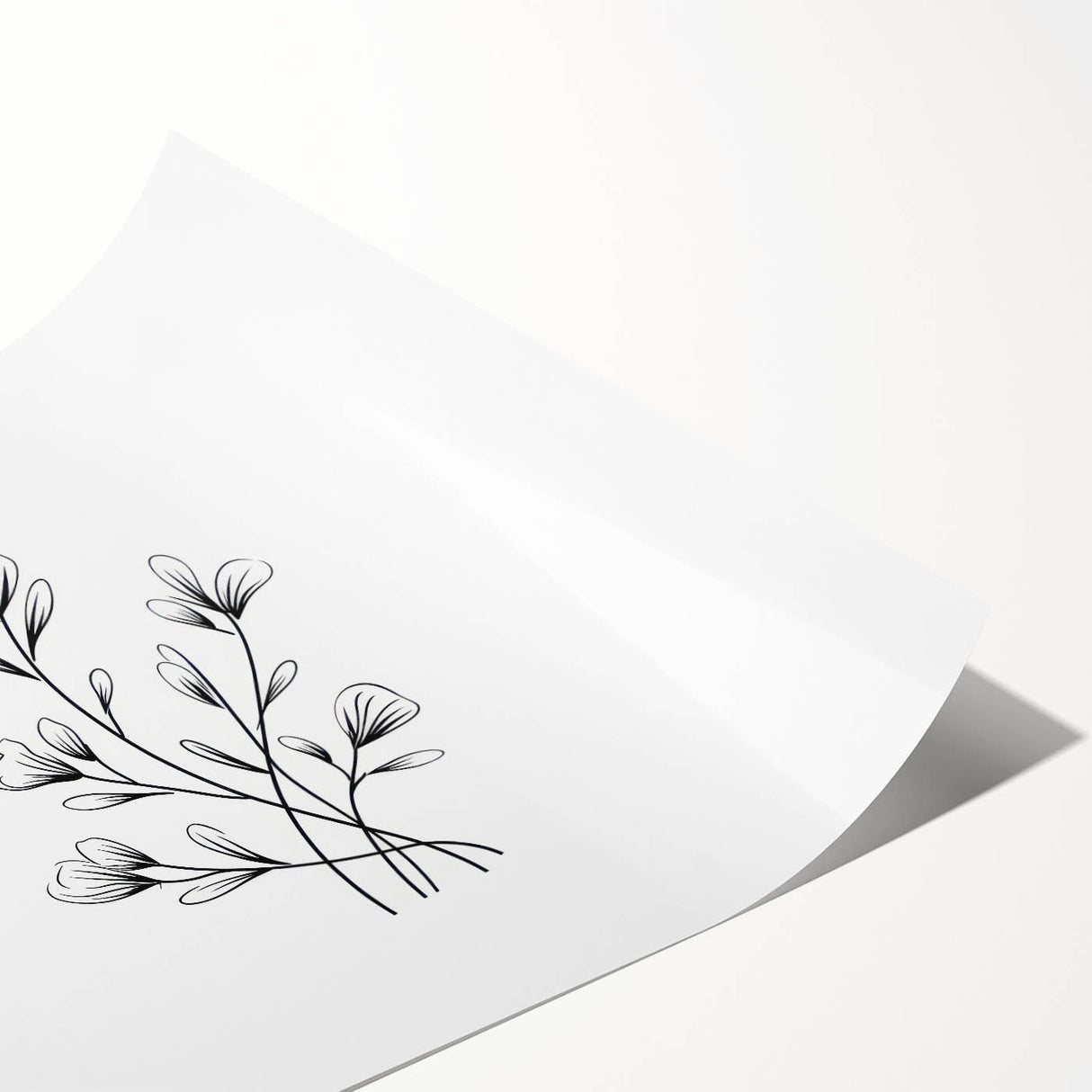 Bohemian Wall Art | Minimalist Floral Boho Decor Canvas | Eclectic Art Print