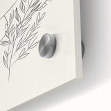 Bohemian Wall Art | Feminine Line Drawing with Botanical Elements | Modern Art