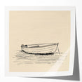 Bohemian Wall Art | Serene Boho Boat Decor Canvas | Eclectic Art Print